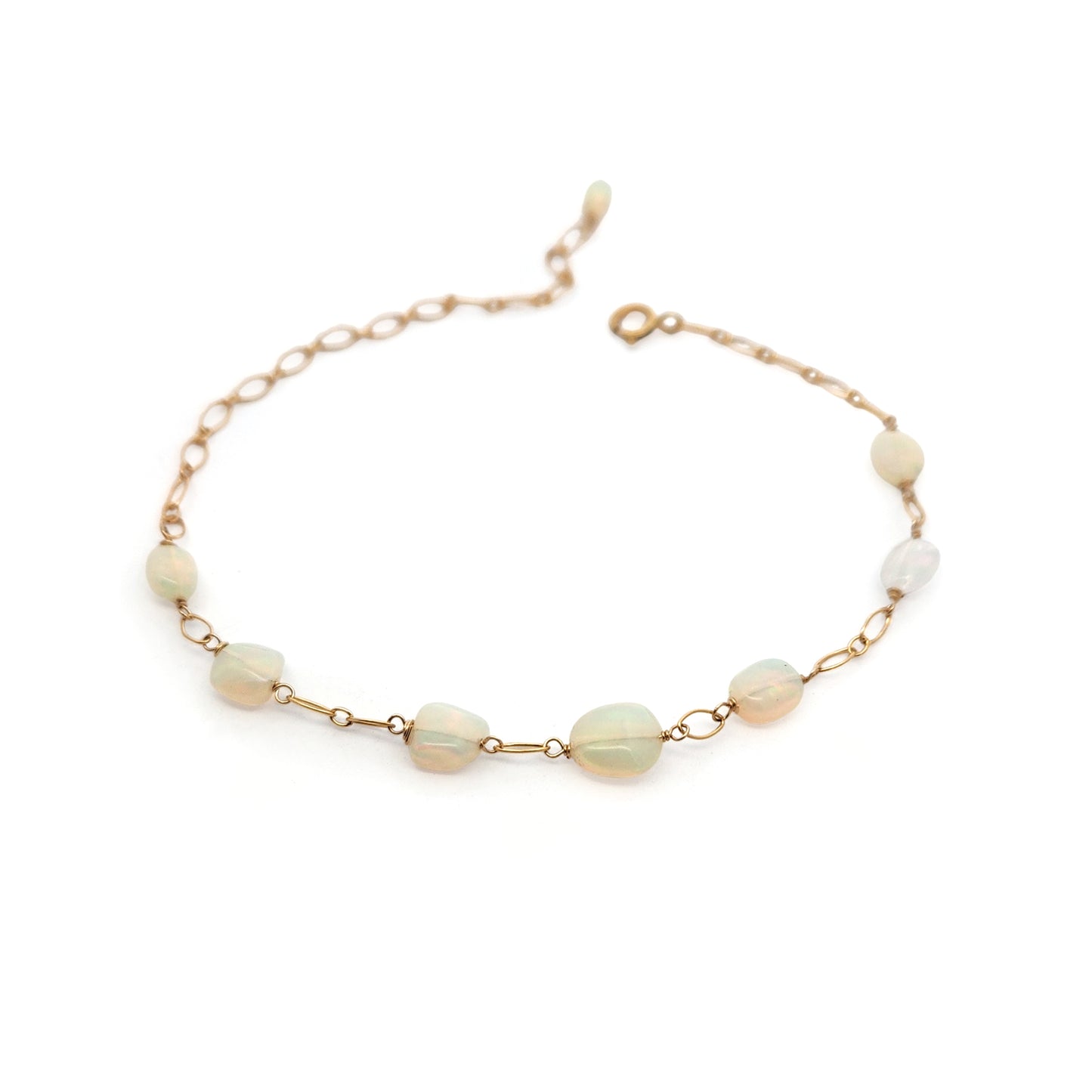 Opal Beaded Chain Bracelet