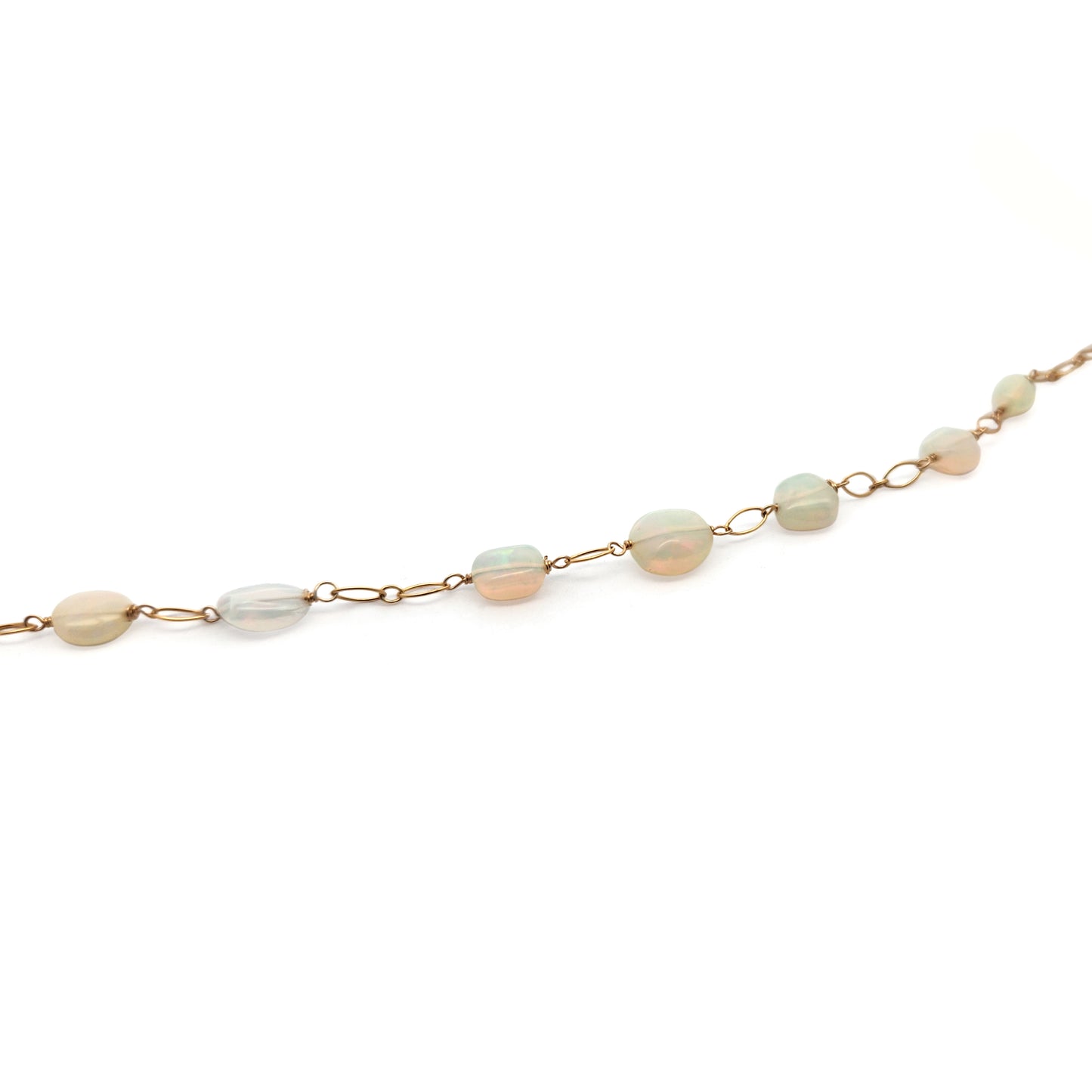 Opal Beaded Chain Bracelet