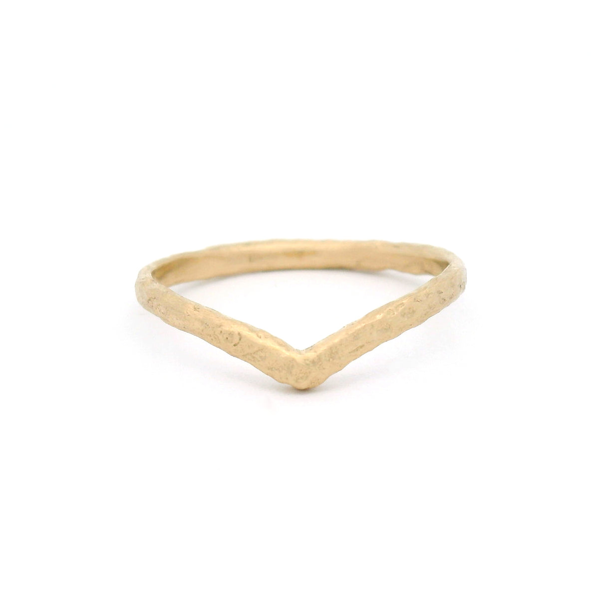 14K yellow gold 1.8mm diadem wedding band with an organic texture inspired by weathered sand, gentle waves, and the seashore.