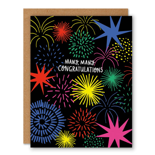 Fireworks Congratulations Card