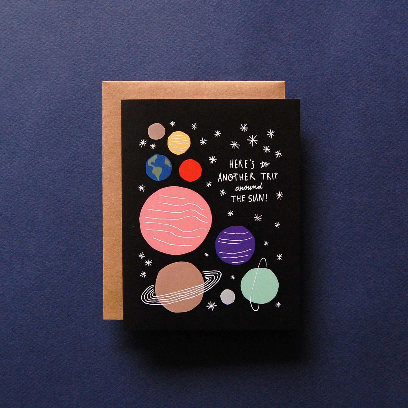 Around The Sun Birthday Card