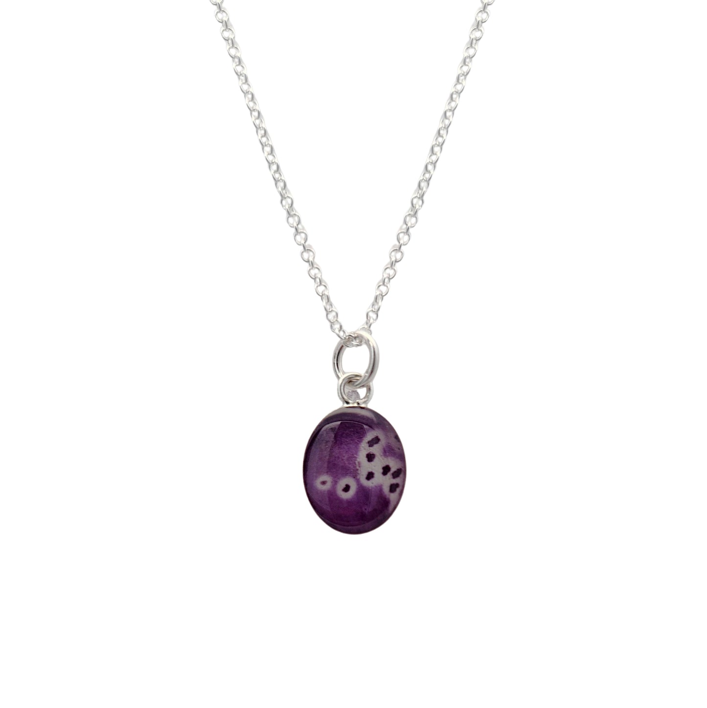 Purple Foxglove Flower Pendant