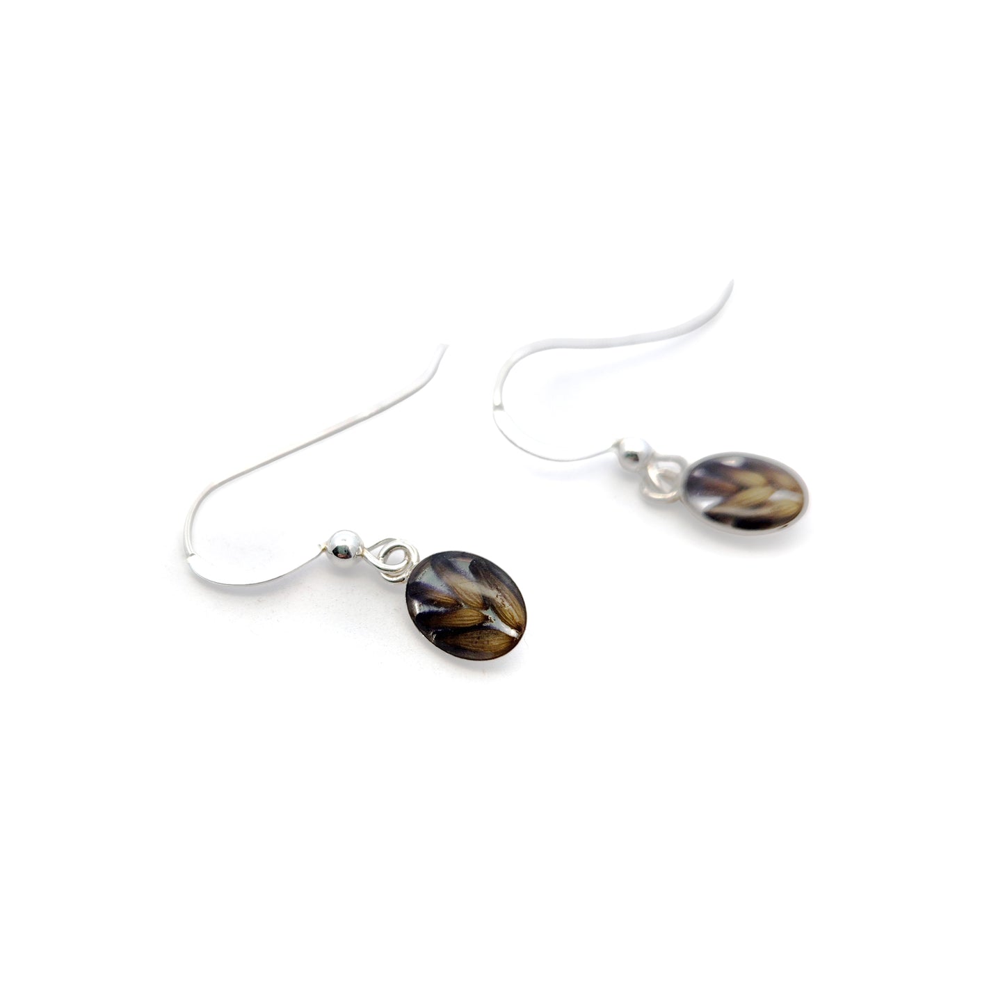 Lavender Flower Drop Earrings