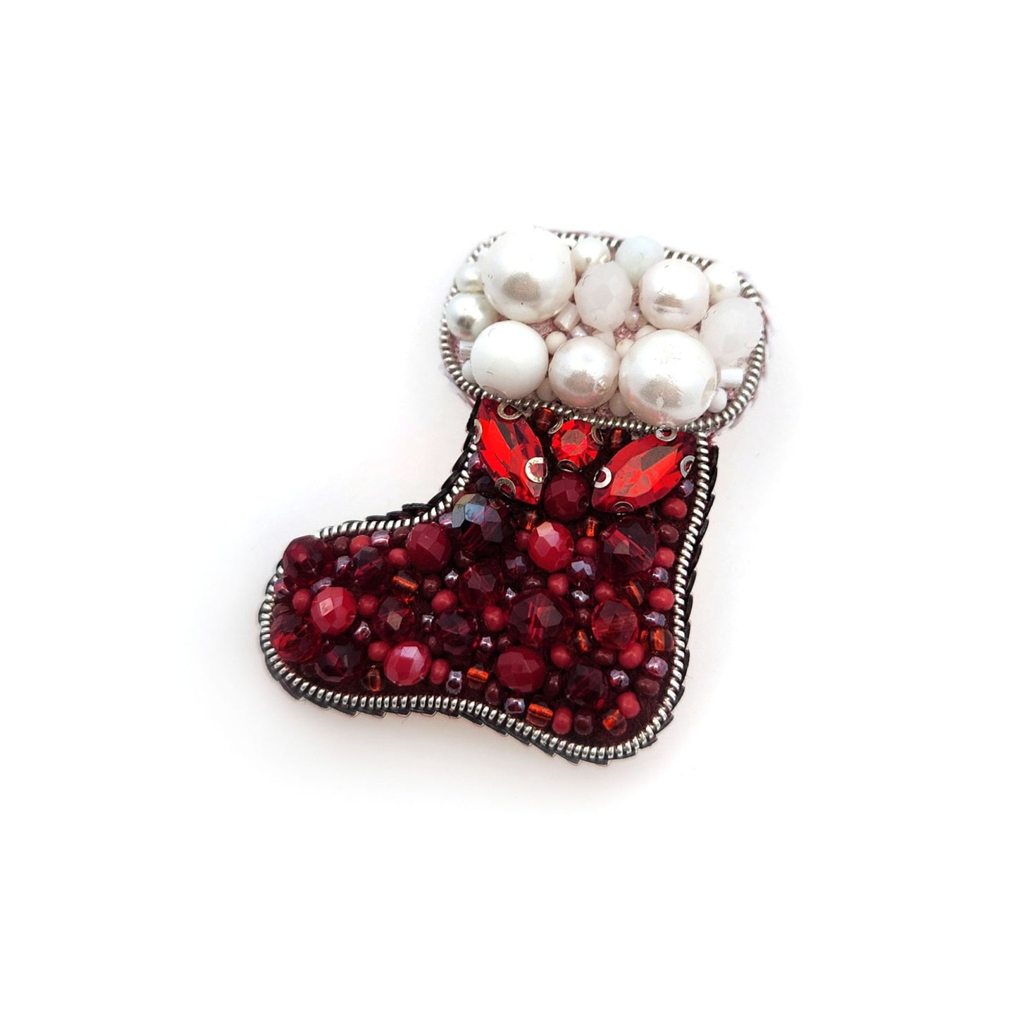 Holiday Stocking Brooch