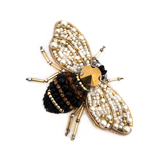 Beaded Bee Brooch
