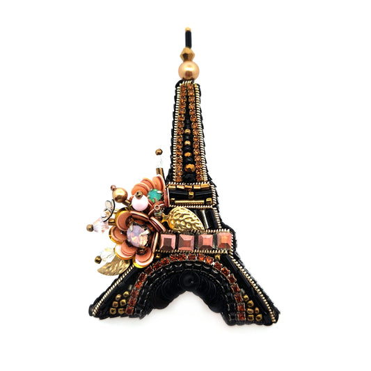 Beaded Eiffel Tower Brooch