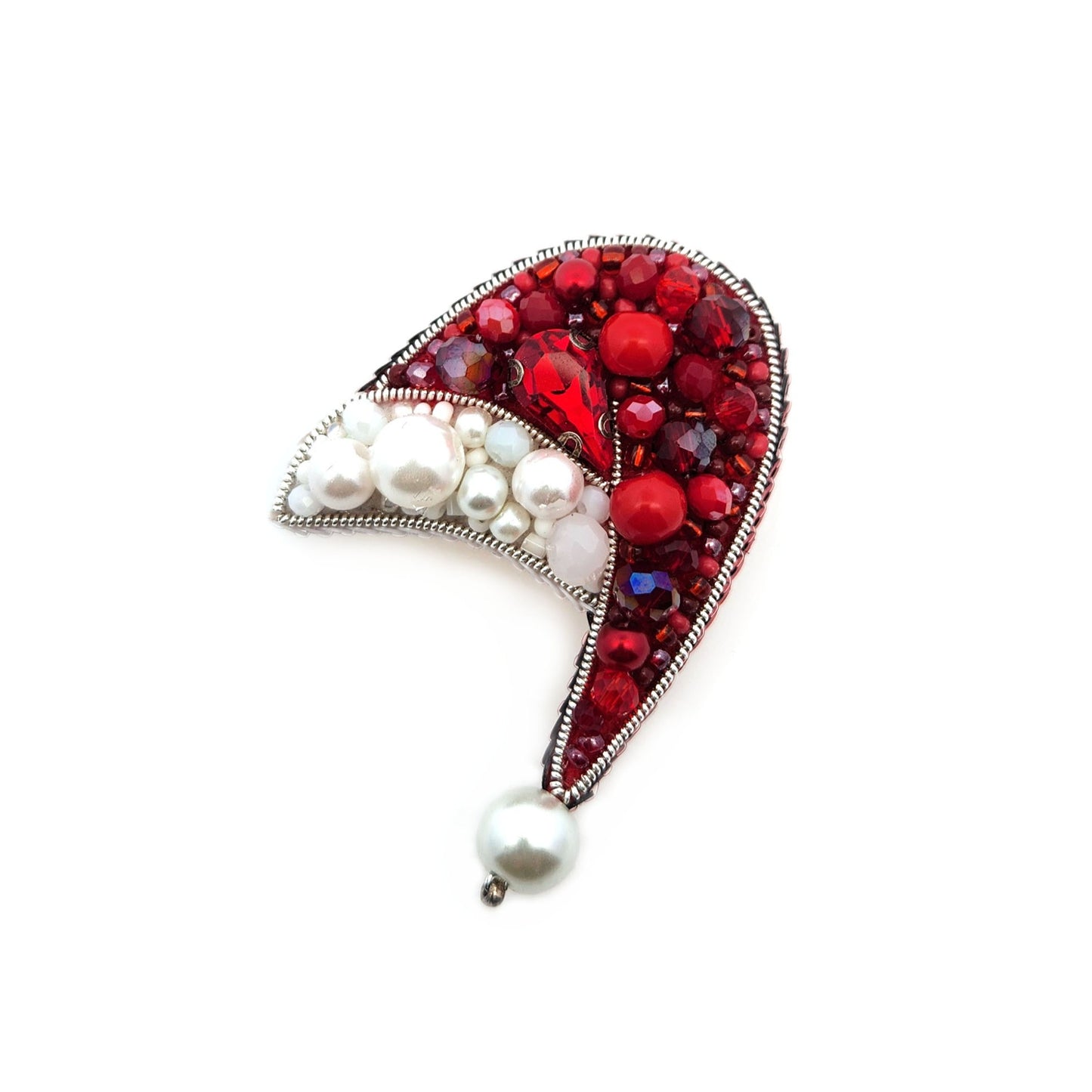 Holiday Santa Hat Brooch