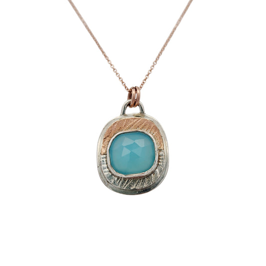 2 Tone Chalcedony Necklace