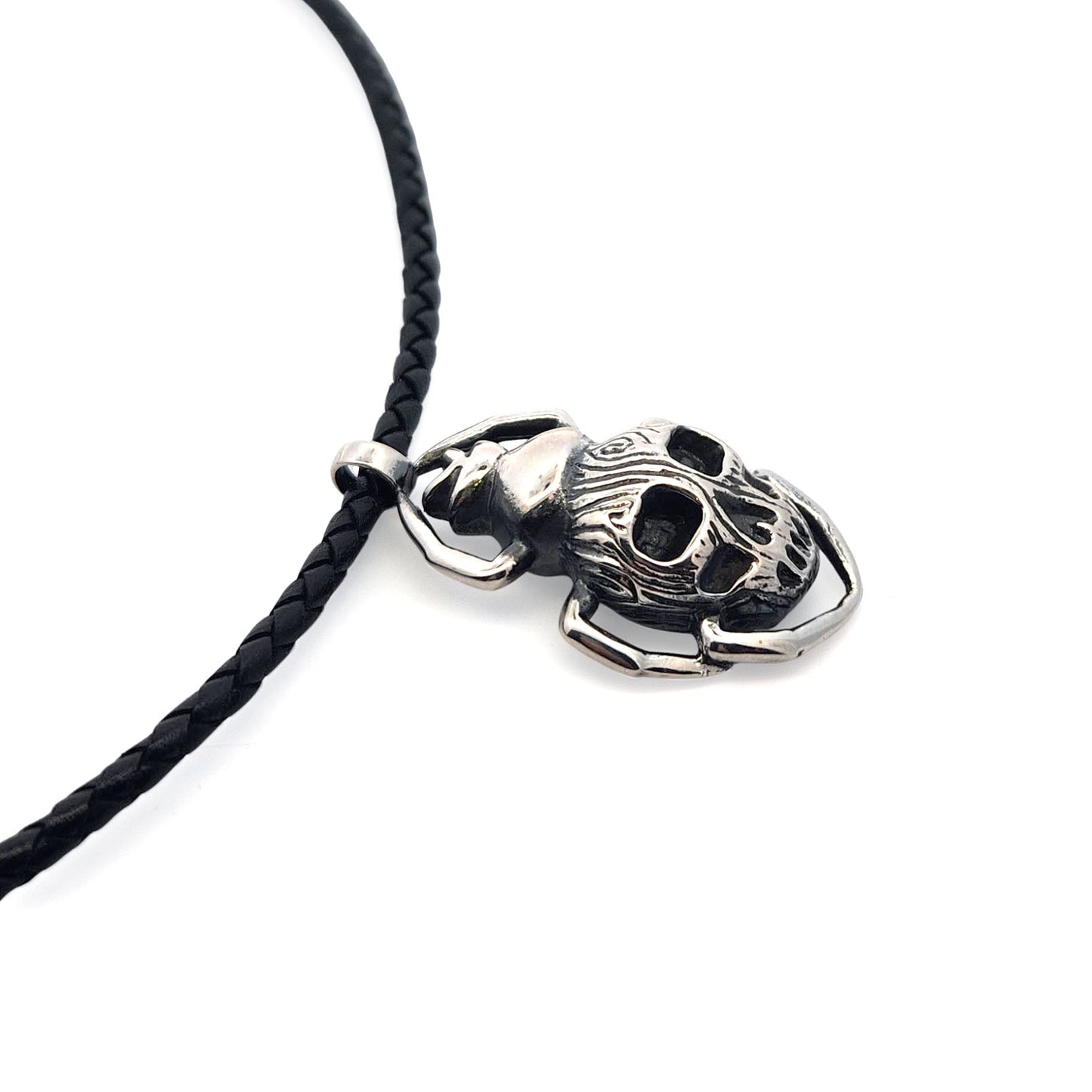 Skull Beetle Necklace