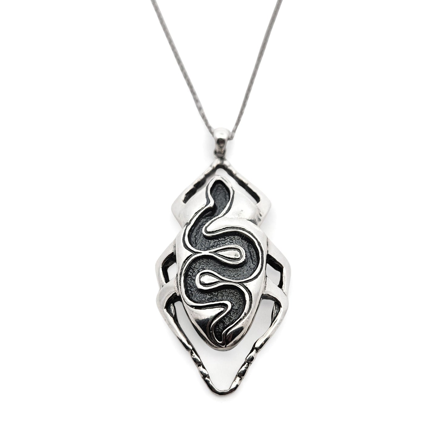 Large Beetle & Recessed Snake Pendant