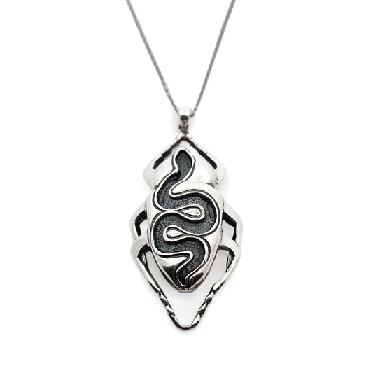 Large Beetle & Recessed Snake Pendant