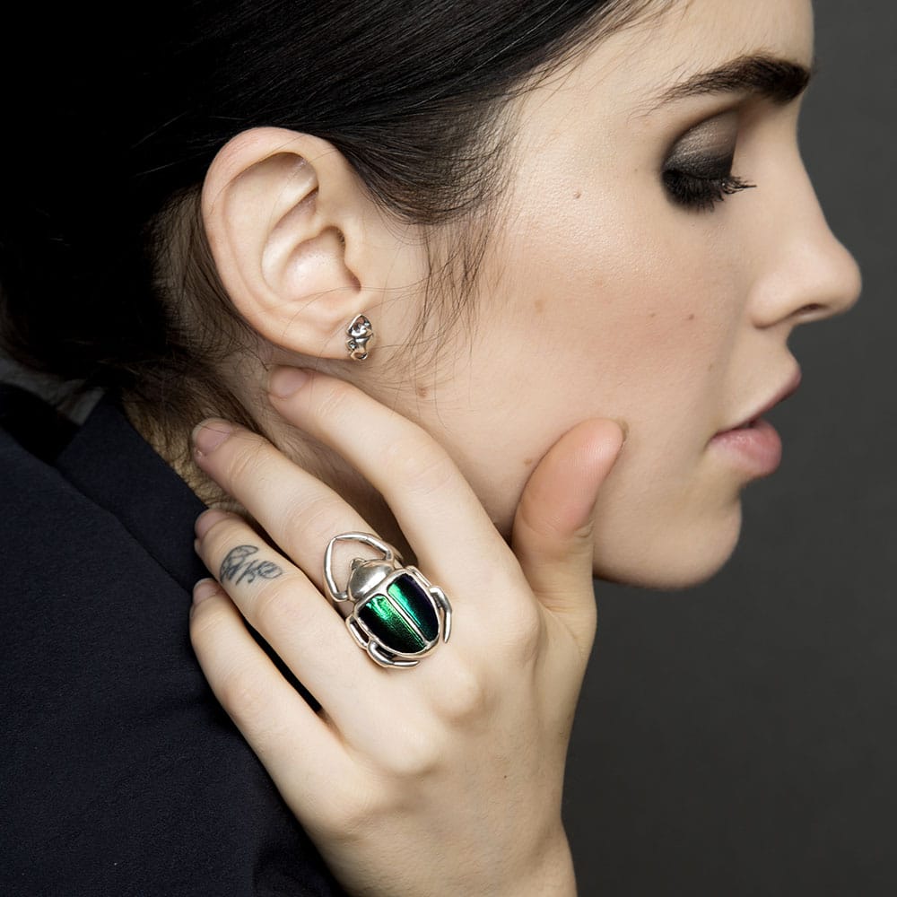 Large Scarab Beetle Elytra Ring