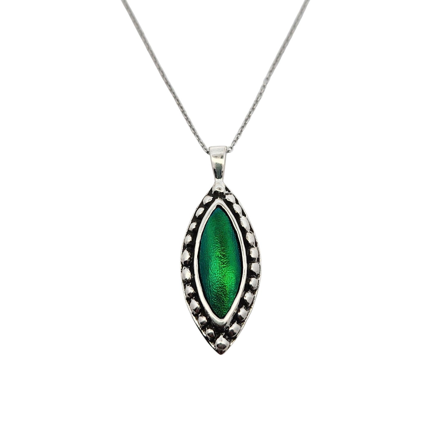 Marquise Beetle Elytra Pendant