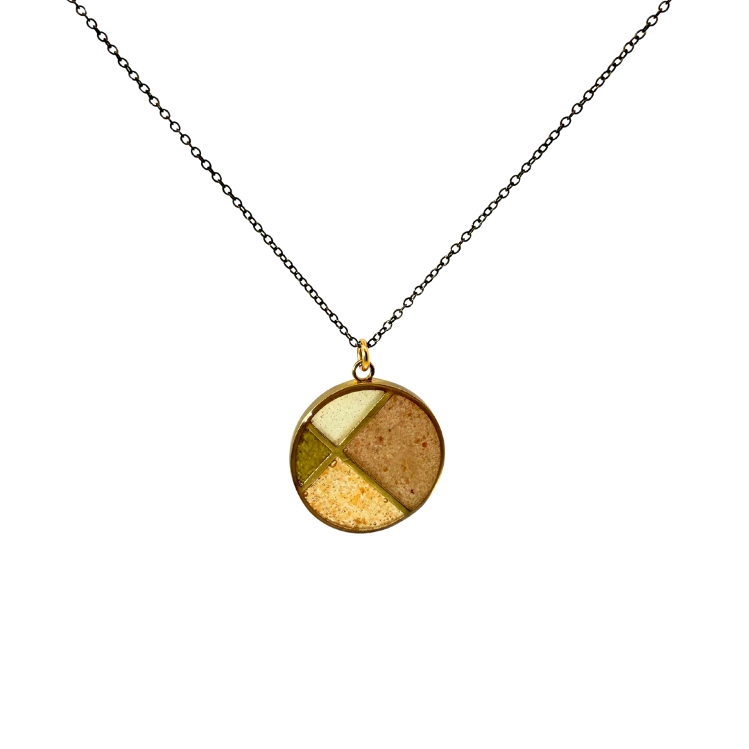 Crushed Gemstone Pendant
