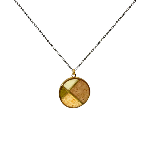 Crushed Gemstone Pendant