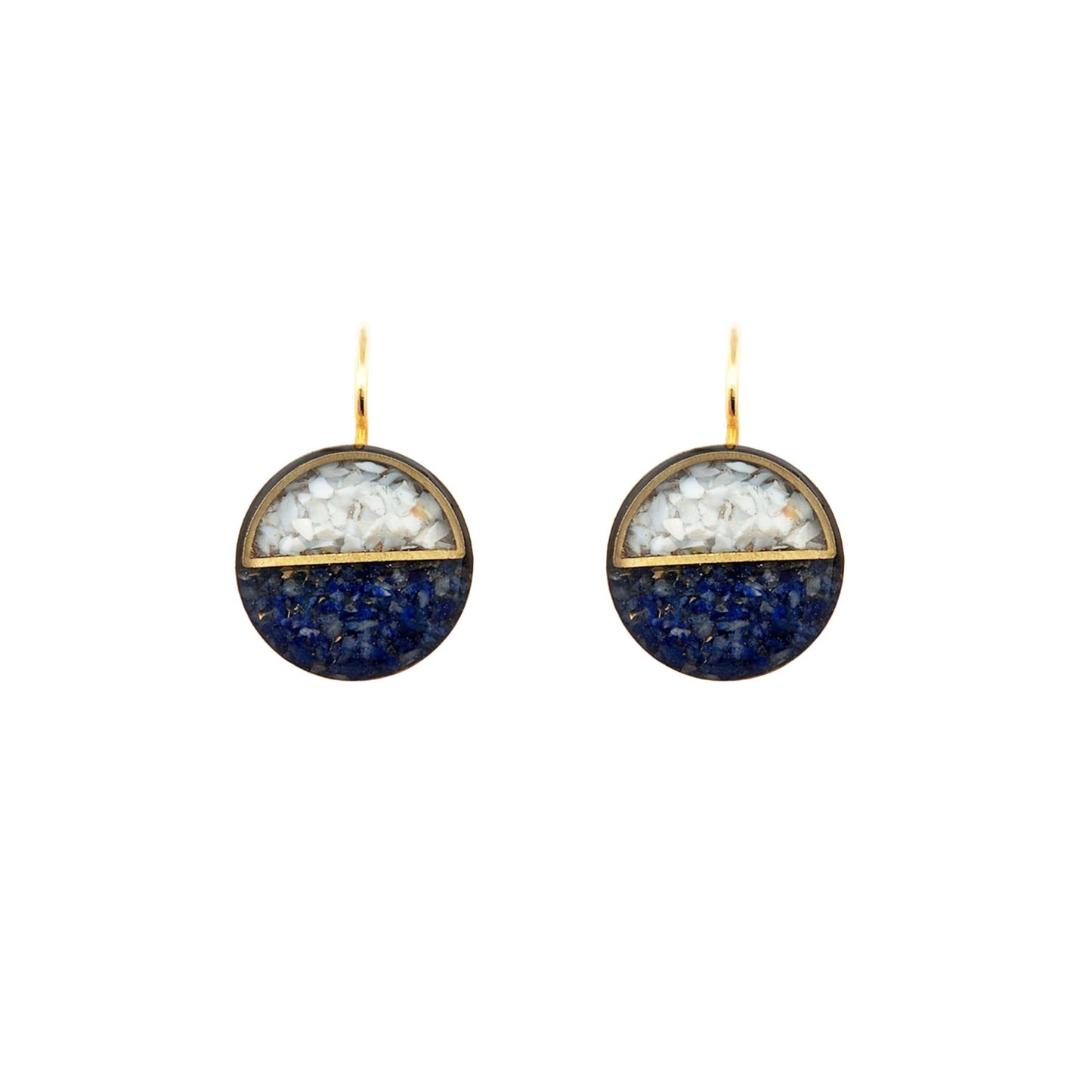 Opal & Lapis Drop Earrings