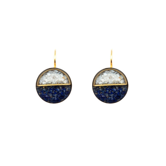 Opal & Lapis Drop Earrings