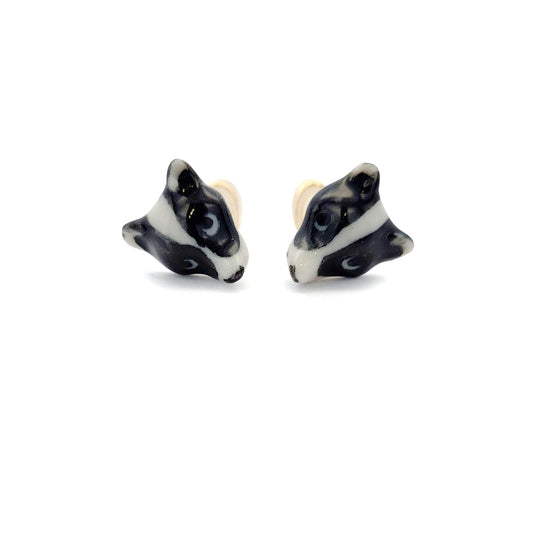 Porcelain Badger Studs