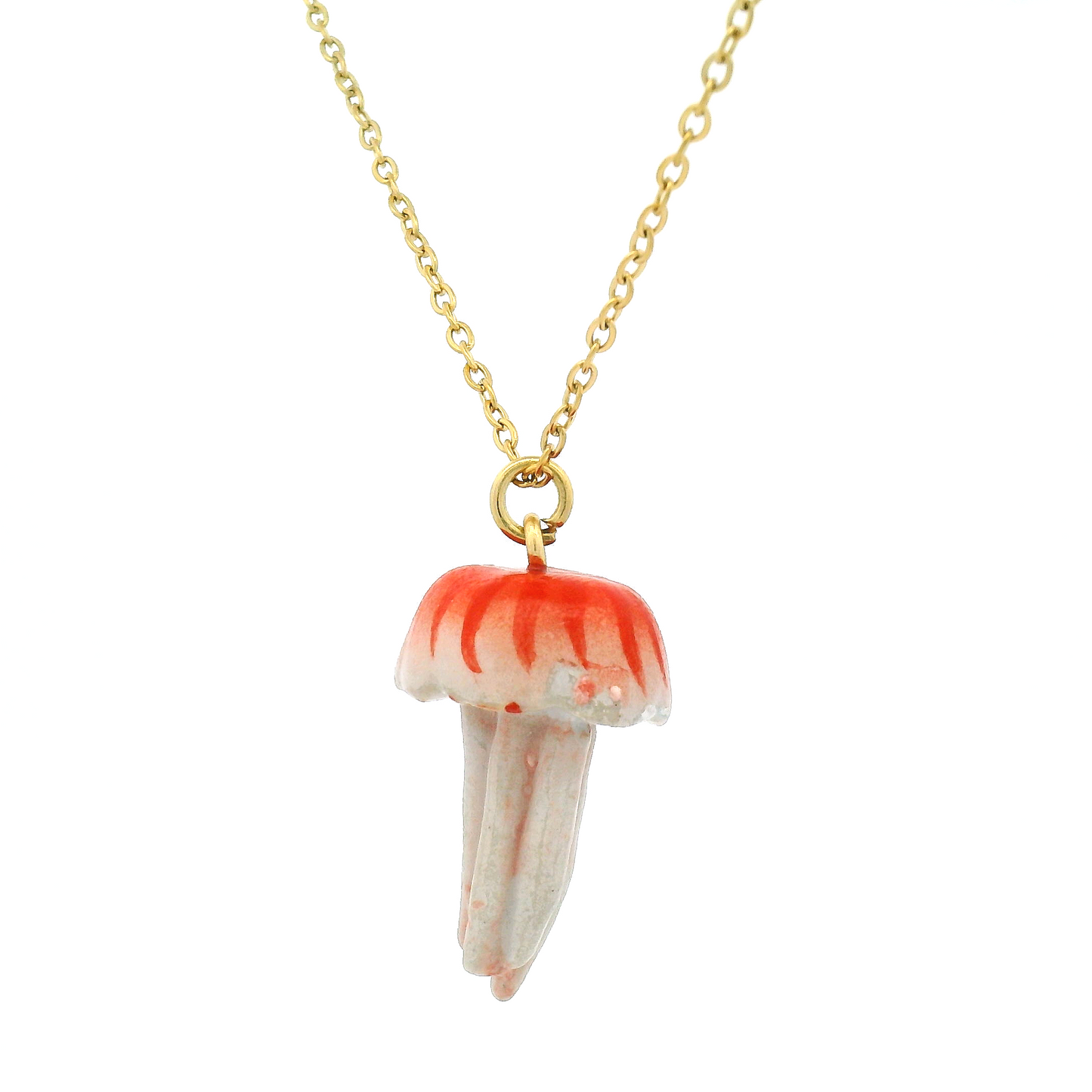 Porcelain Jellyfish Pendant