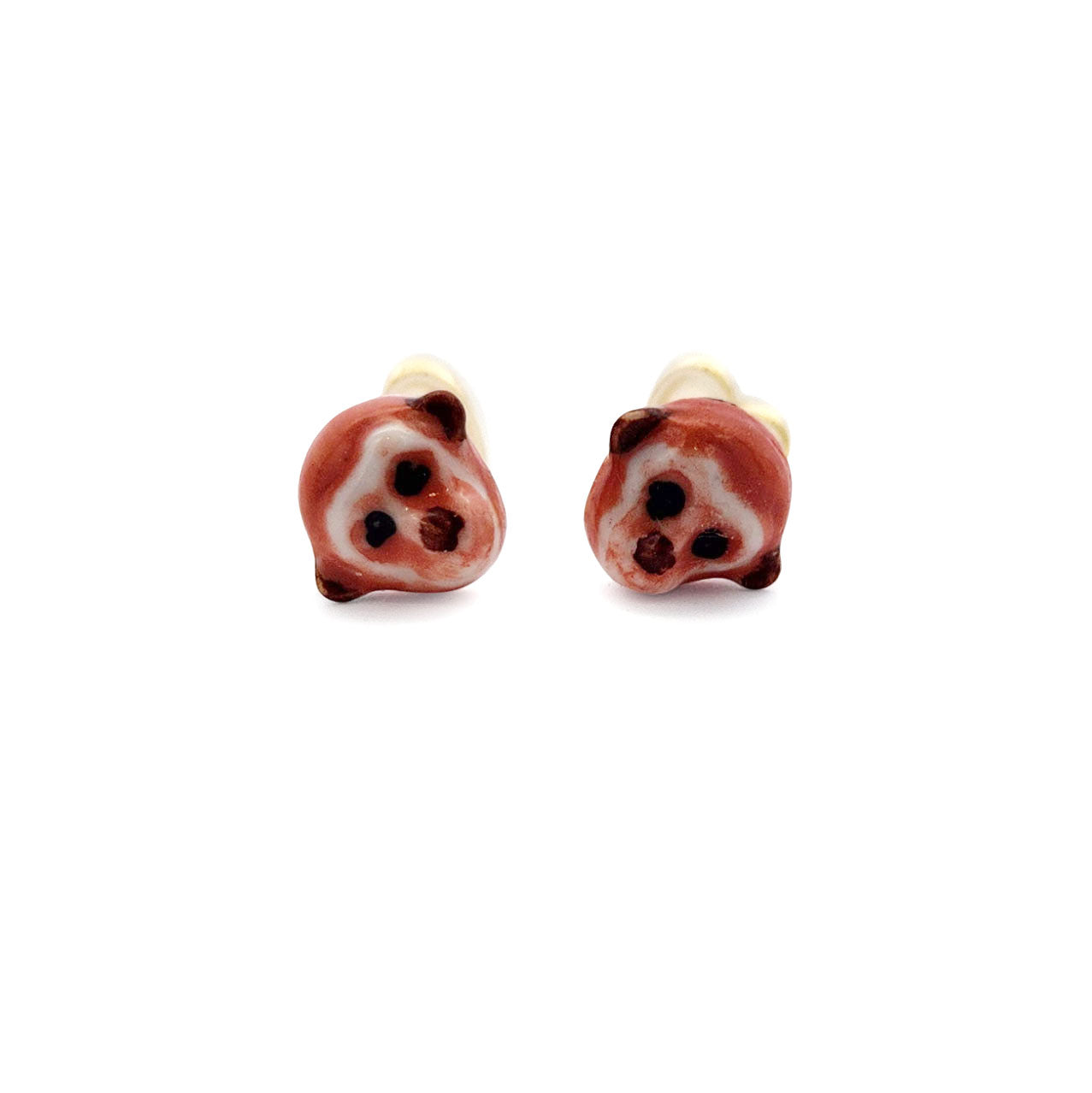Porcelain Monkey Studs