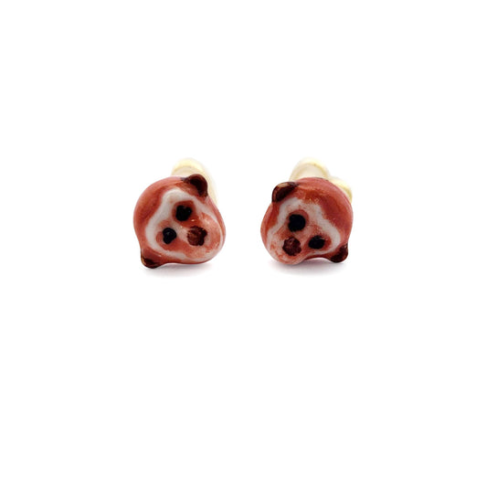 Porcelain Monkey Studs