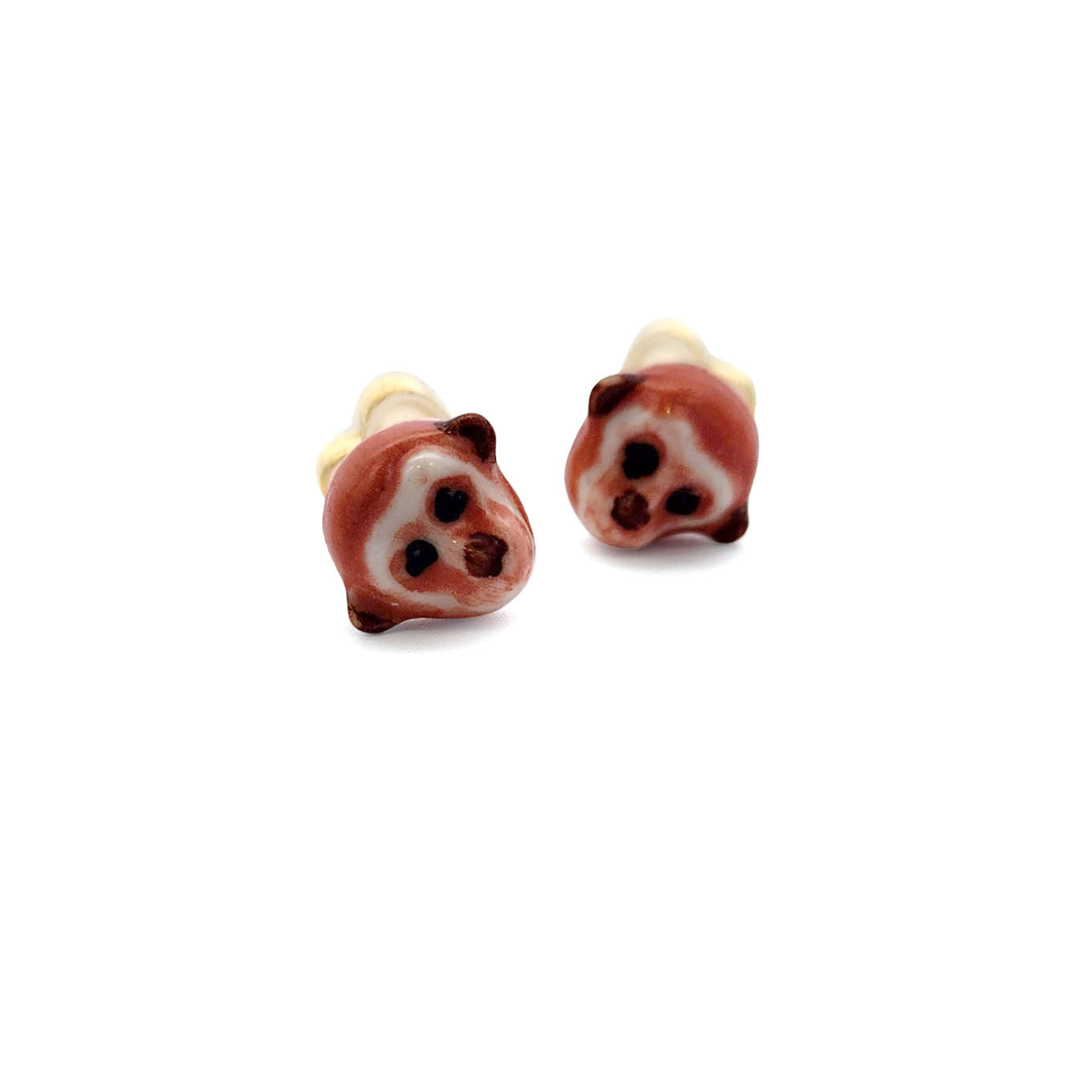 Porcelain Monkey Studs