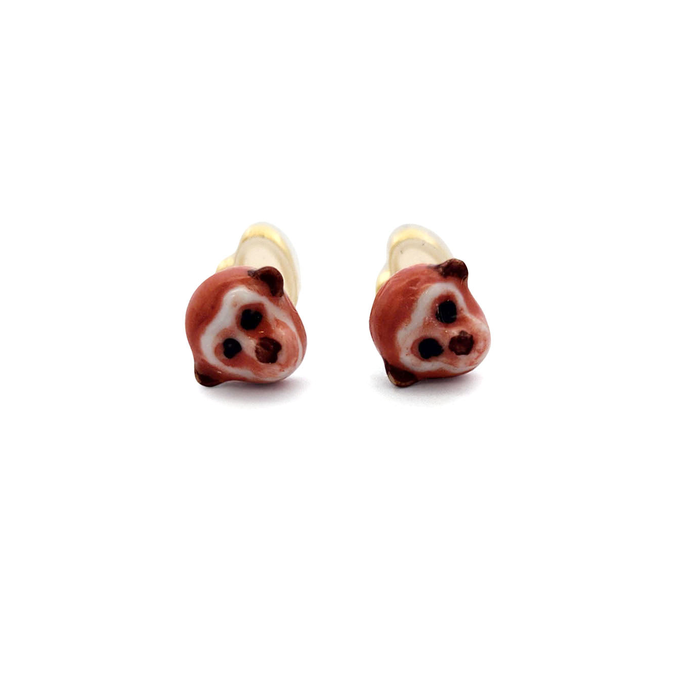 Porcelain Monkey Studs