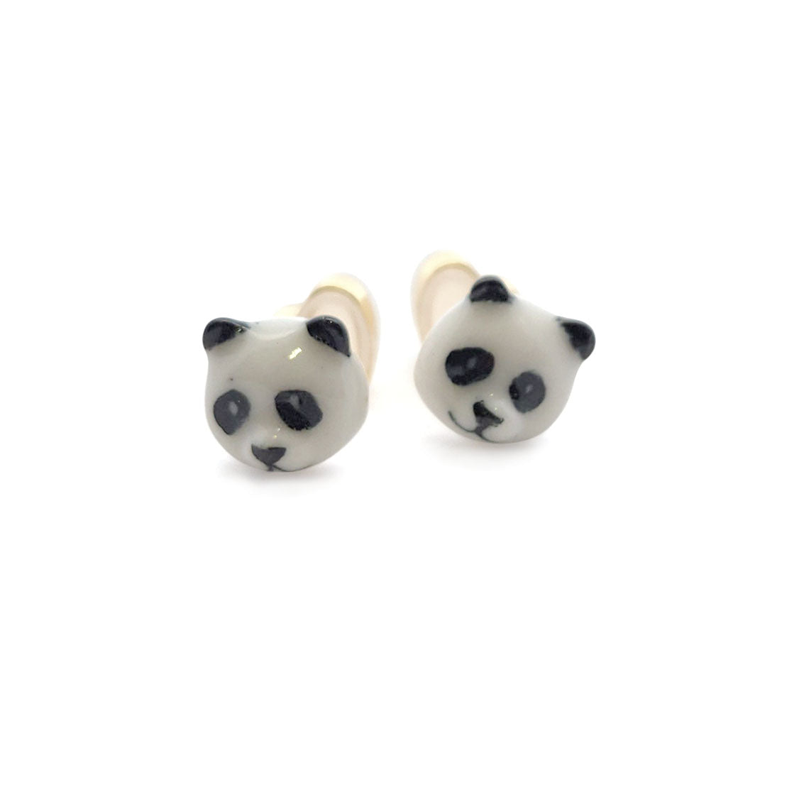Porcelain Panda Studs