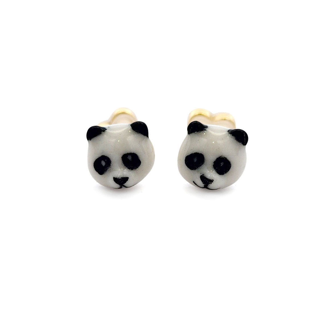 Porcelain Panda Studs