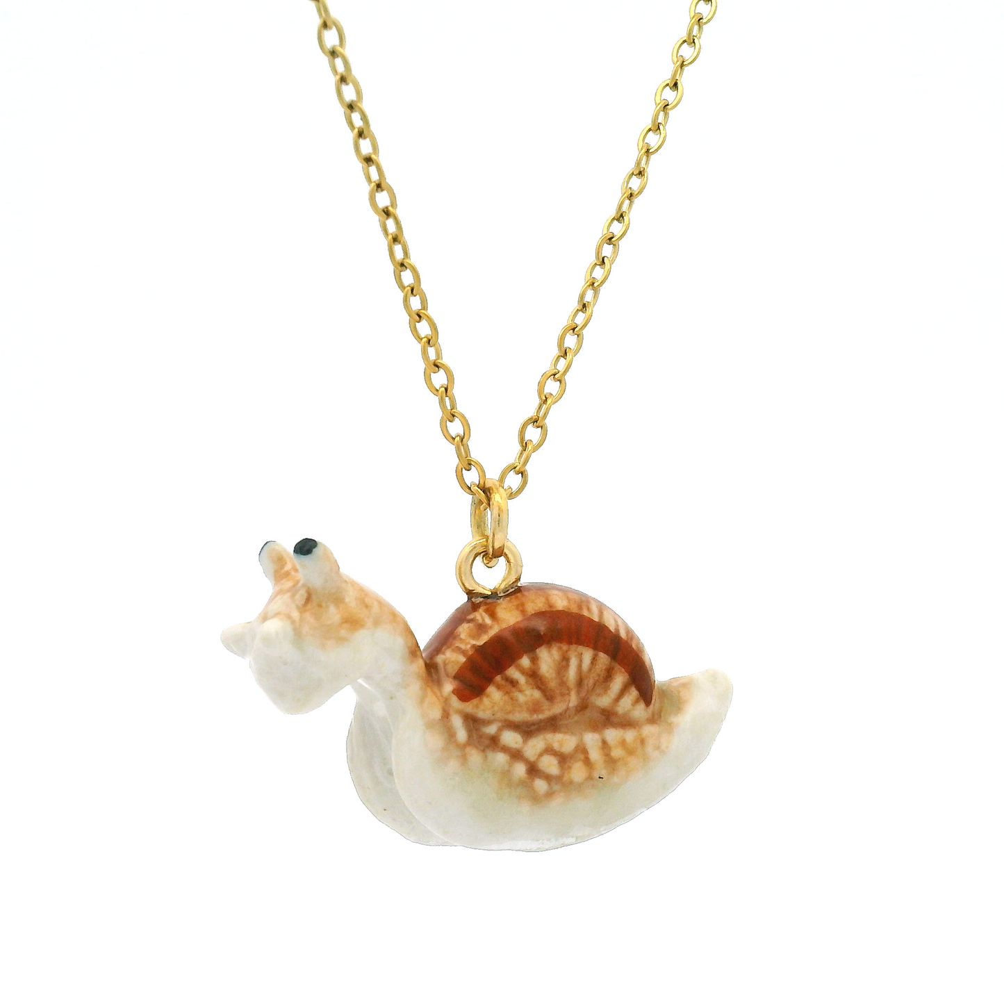 Porcelain Snail Pendant