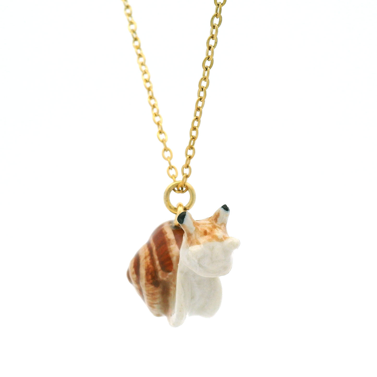 Porcelain Snail Pendant