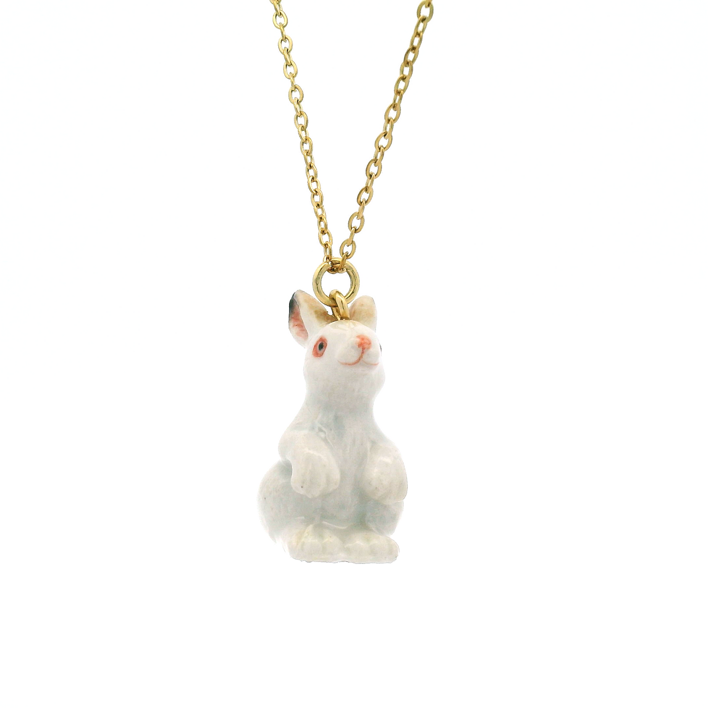 Porcelain White Rabbit Necklace