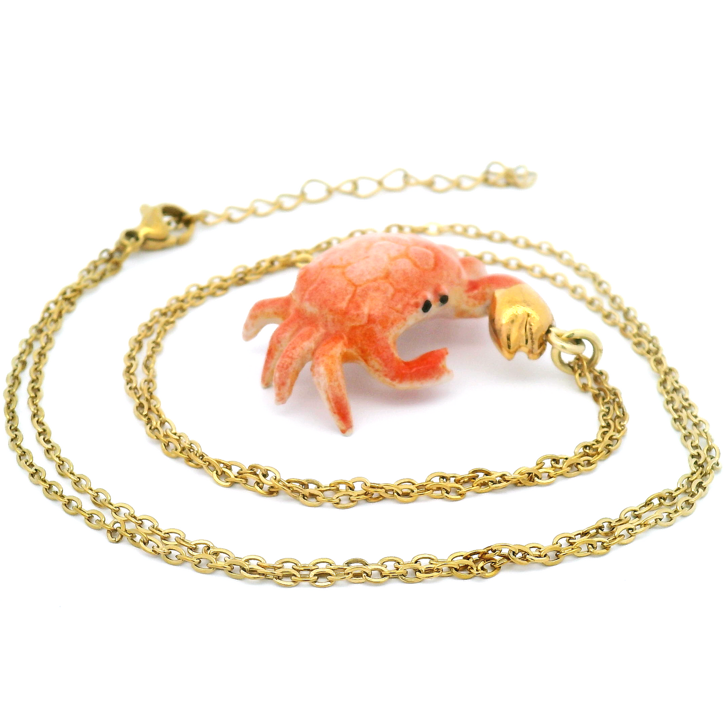 Porcelain Crab Pendant