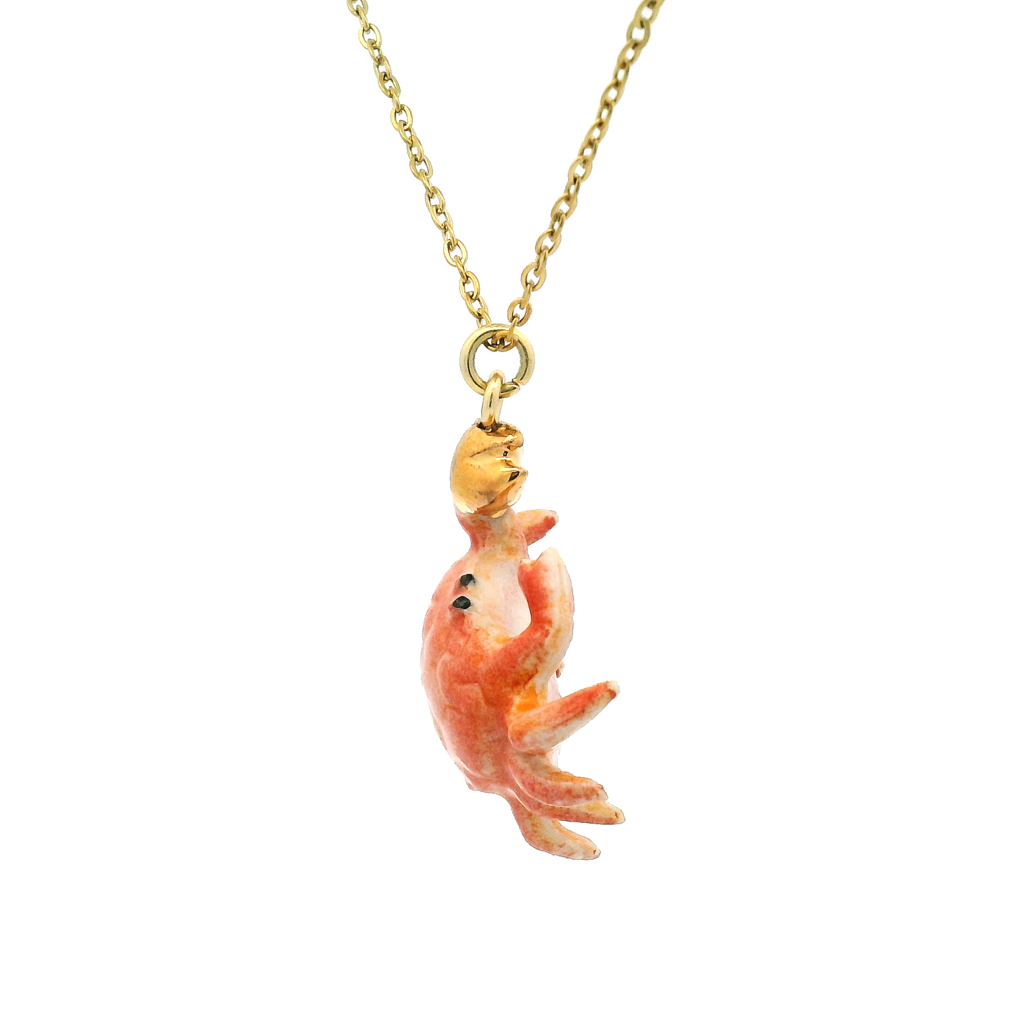 Porcelain Crab Pendant