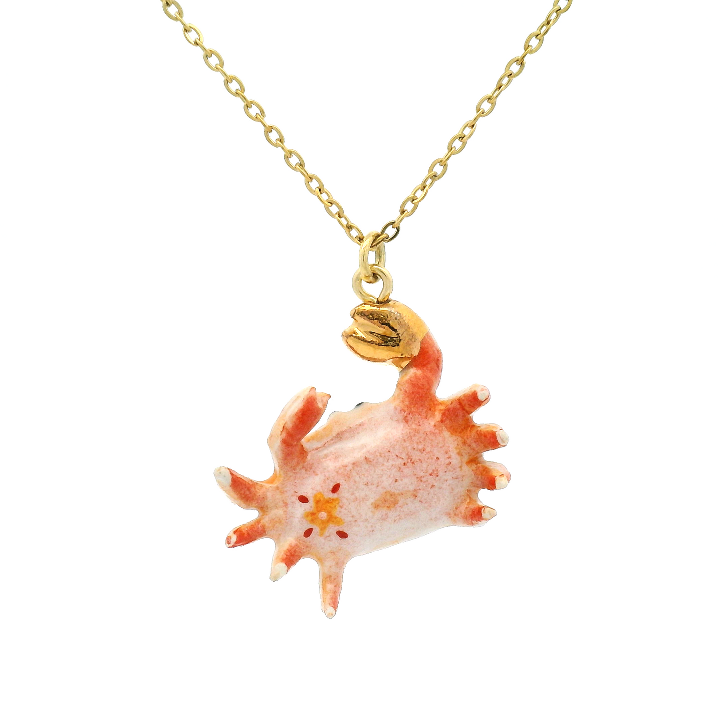 Porcelain Crab Pendant