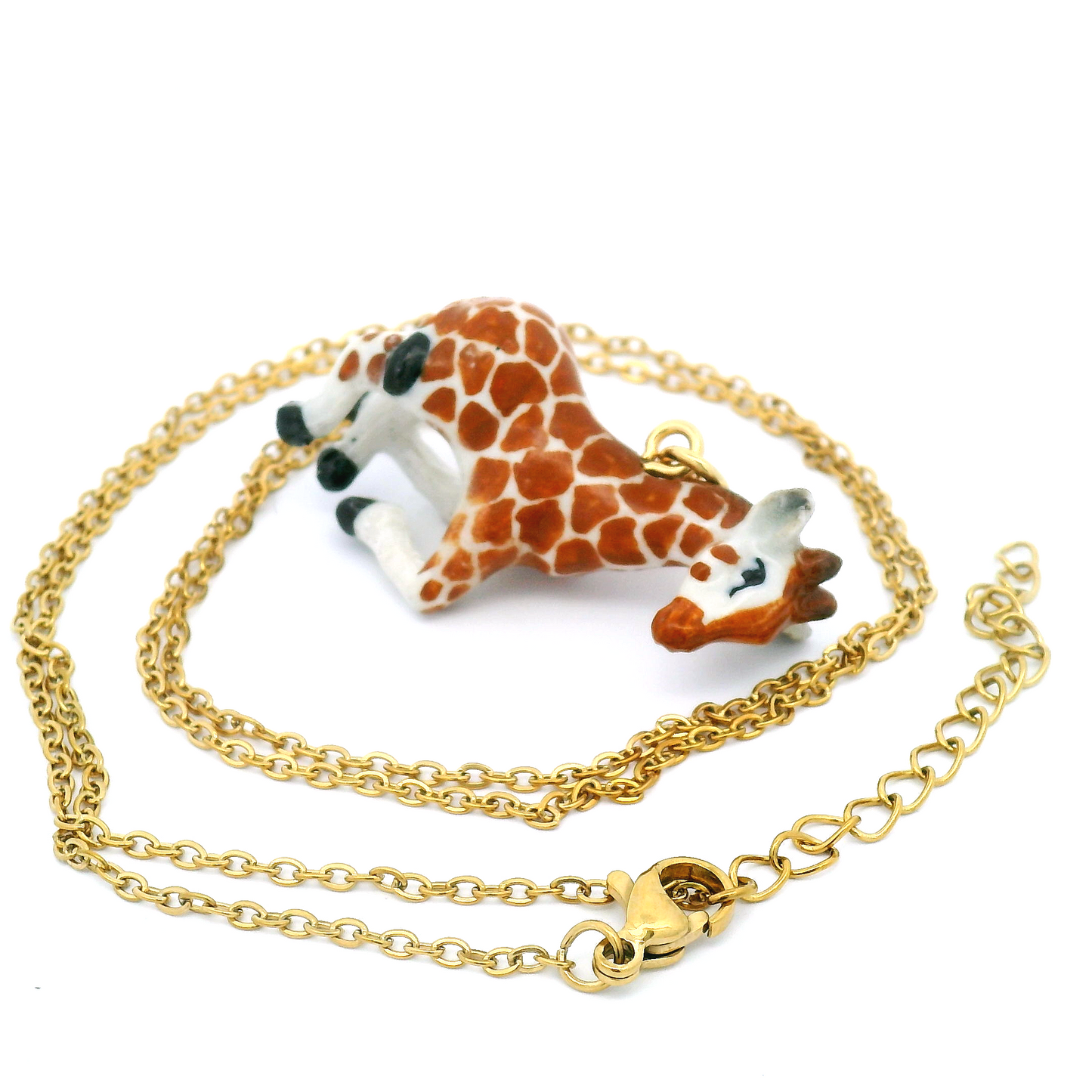 Porcelain Baby Giraffe Pendant