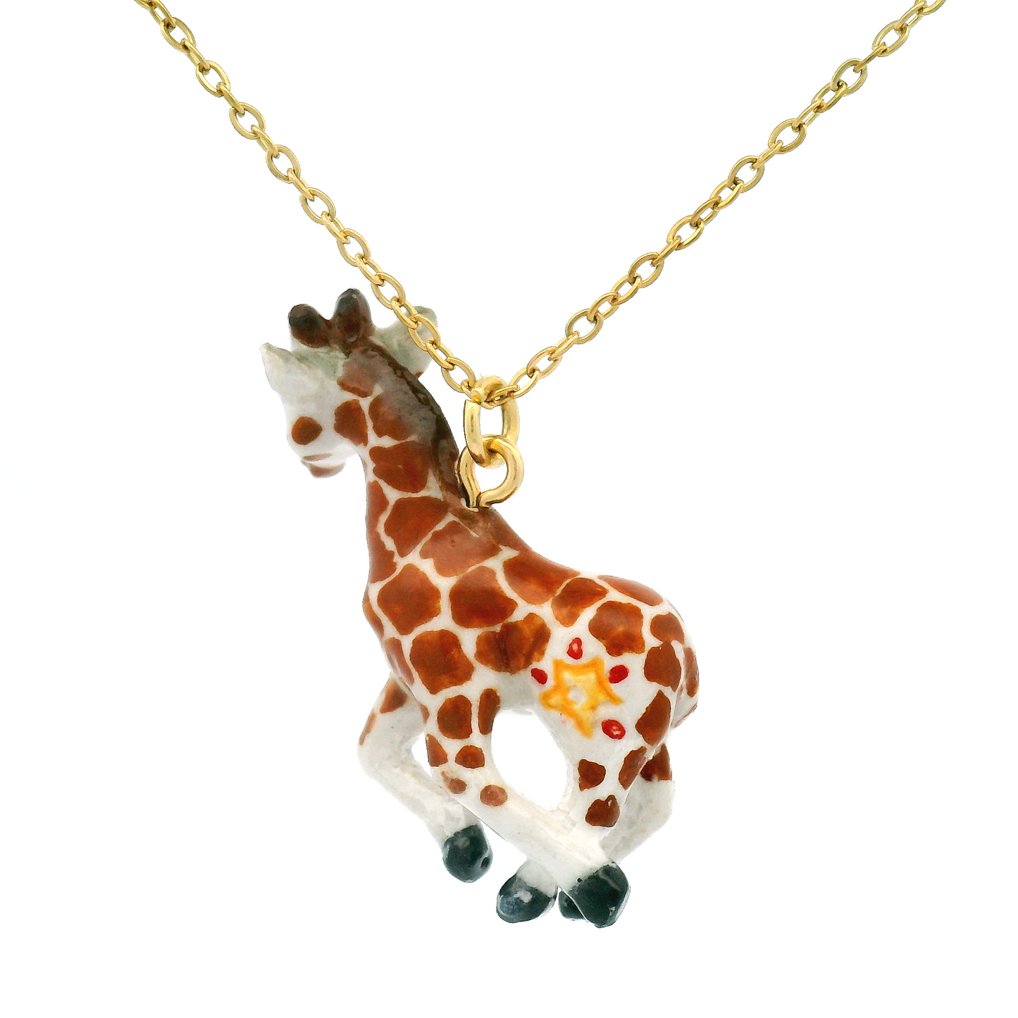 Porcelain Baby Giraffe Pendant