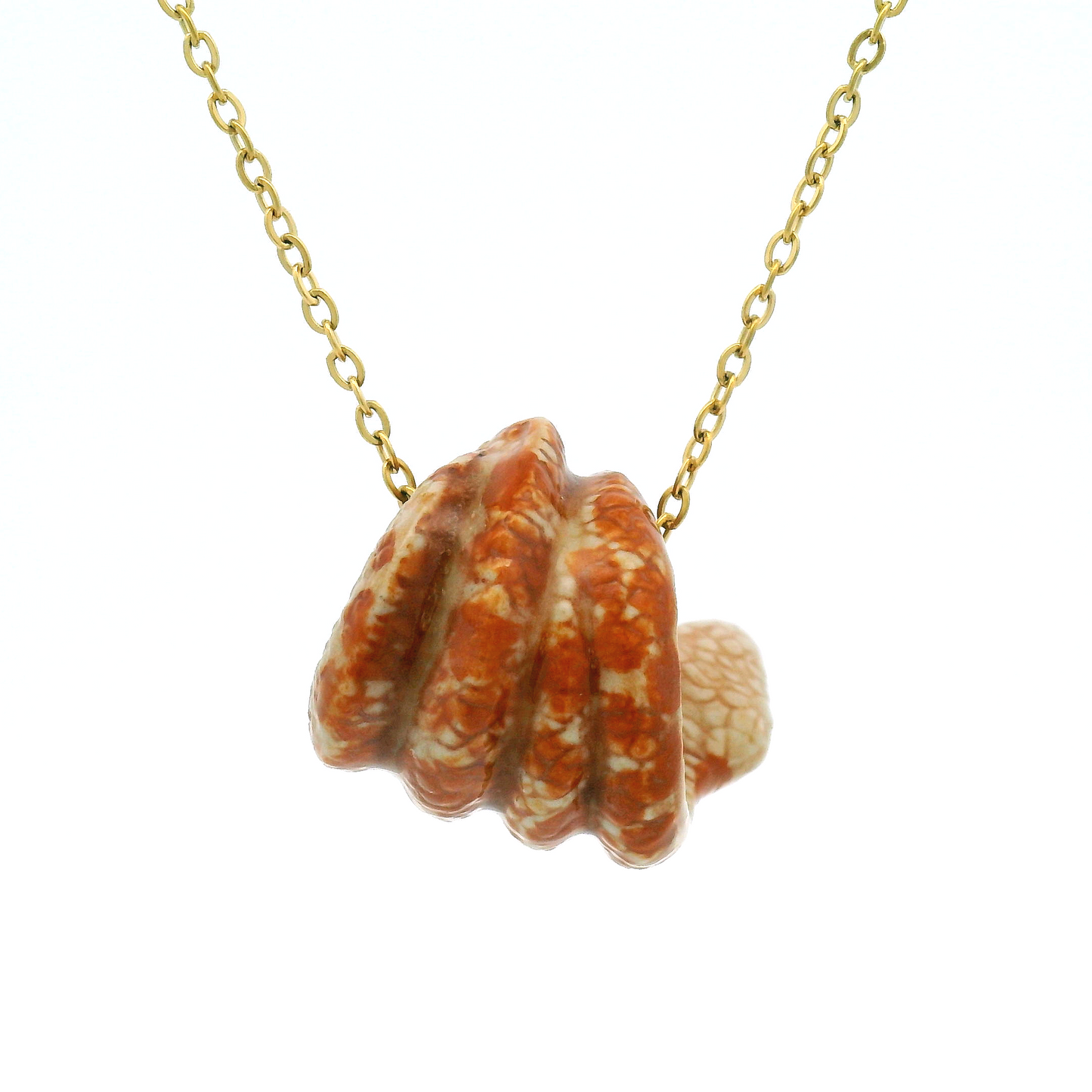 Porcelain Python Snake Pendant