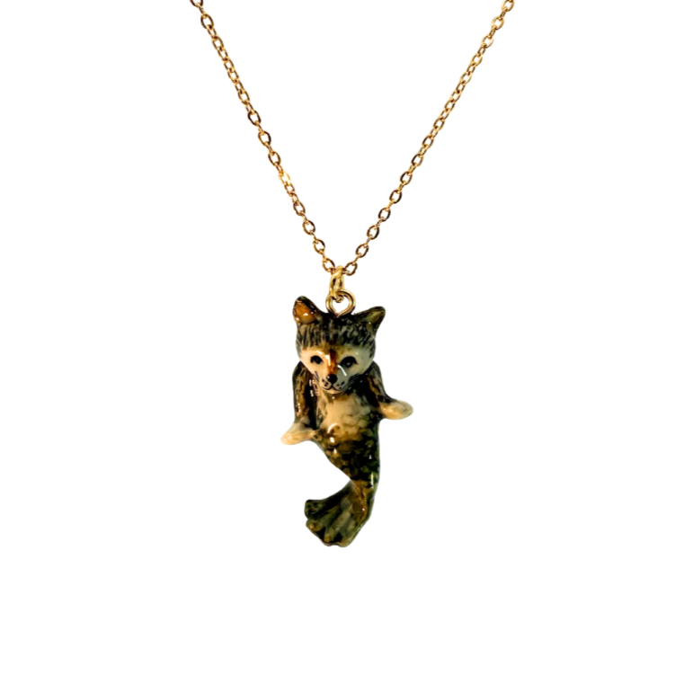 Porcelain Cat-fish Pendant