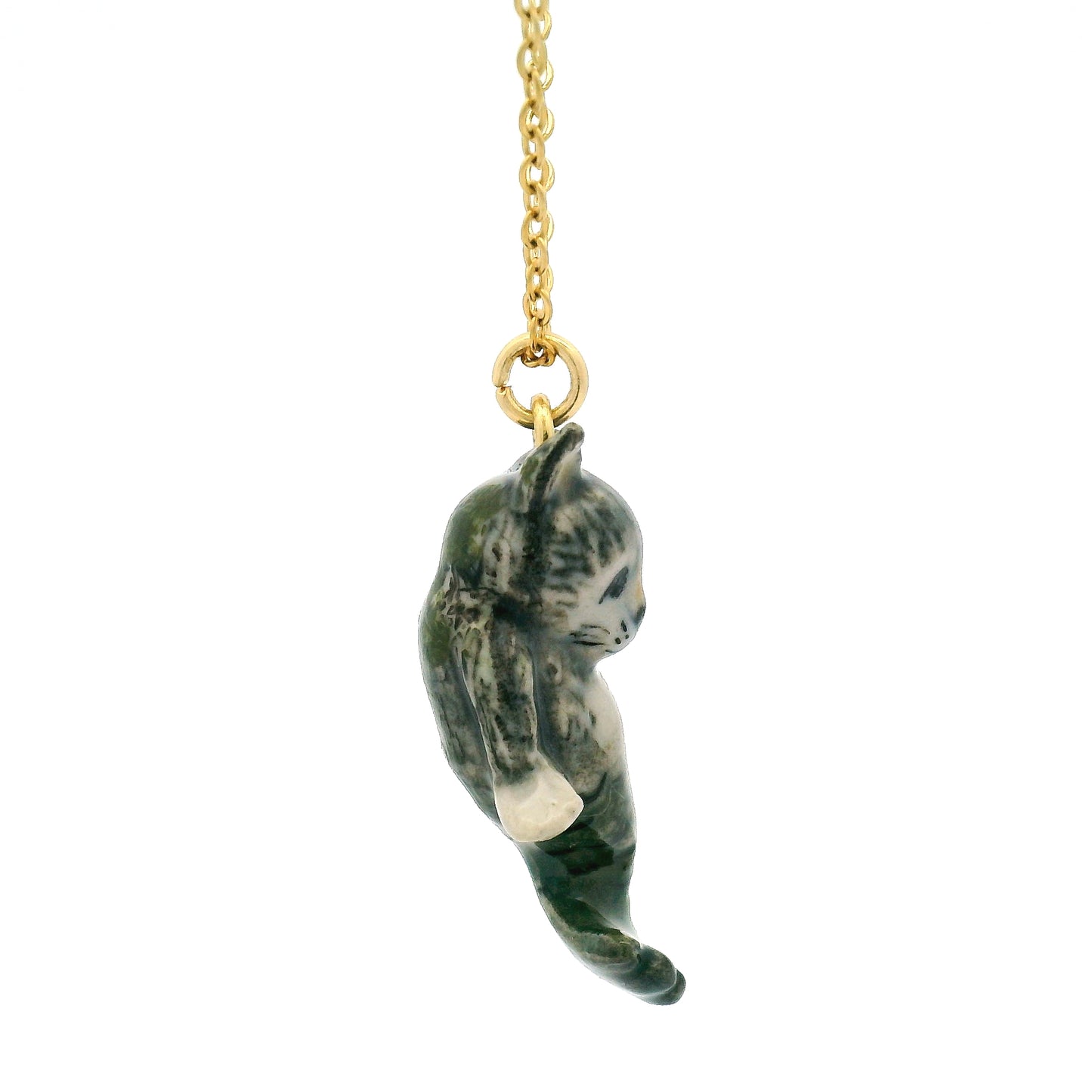 Porcelain Cat-Fish Pendant