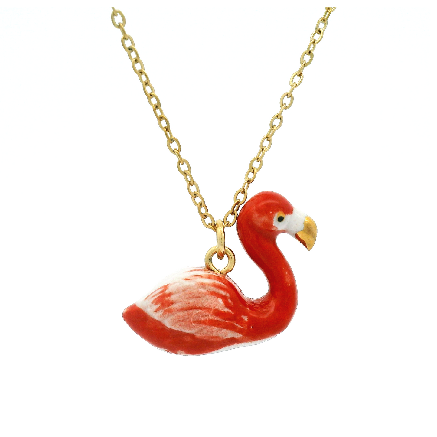 Porcelain Flamingo Pendant