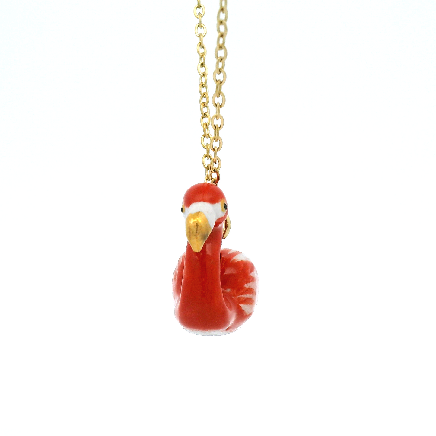 Porcelain Flamingo Pendant