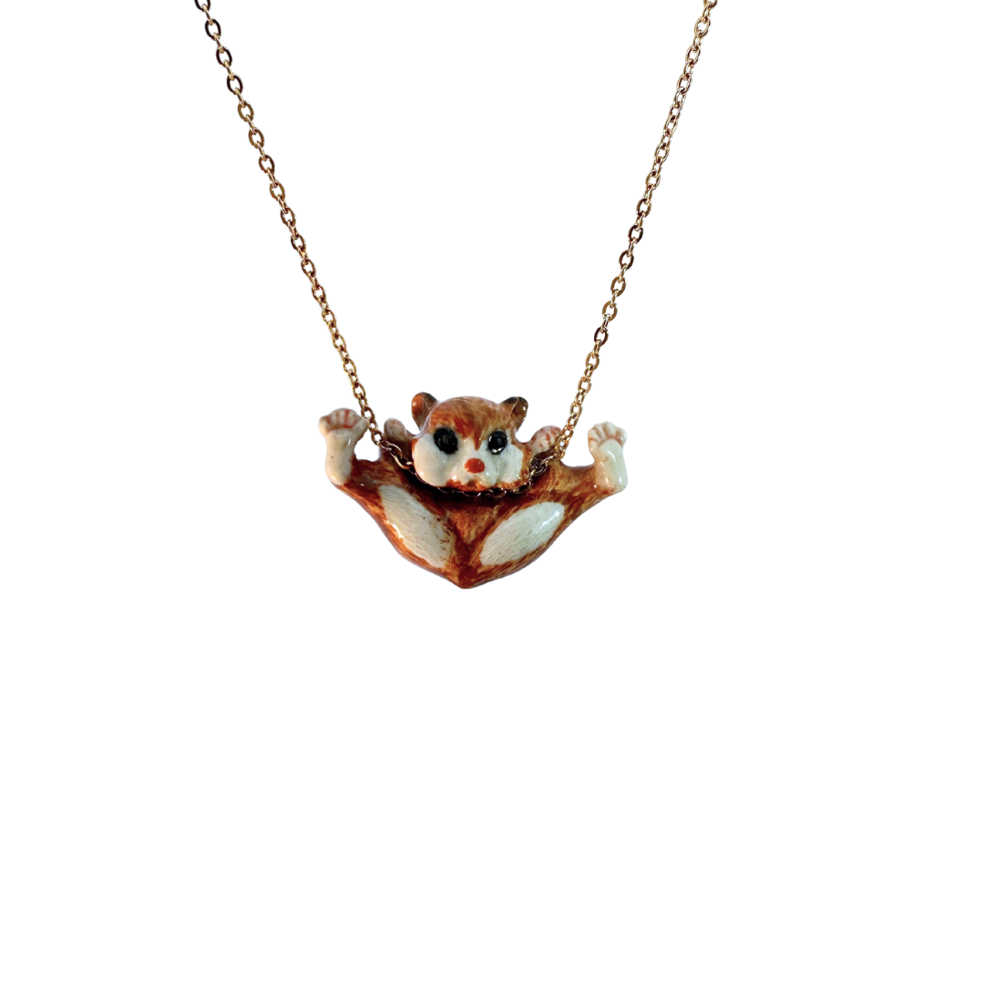 Porcelain Hamster Pendant