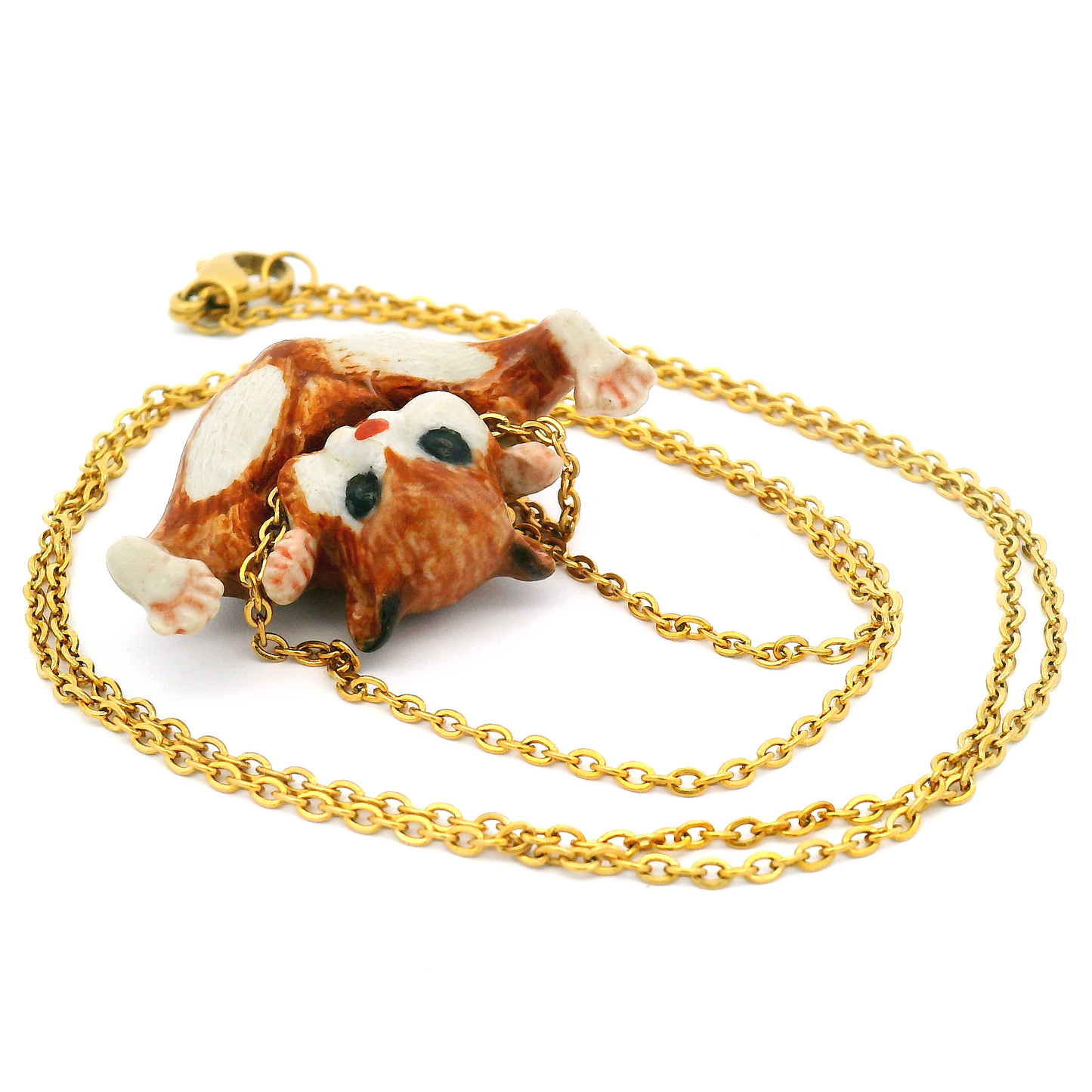 Porcelain Hamster Pendant