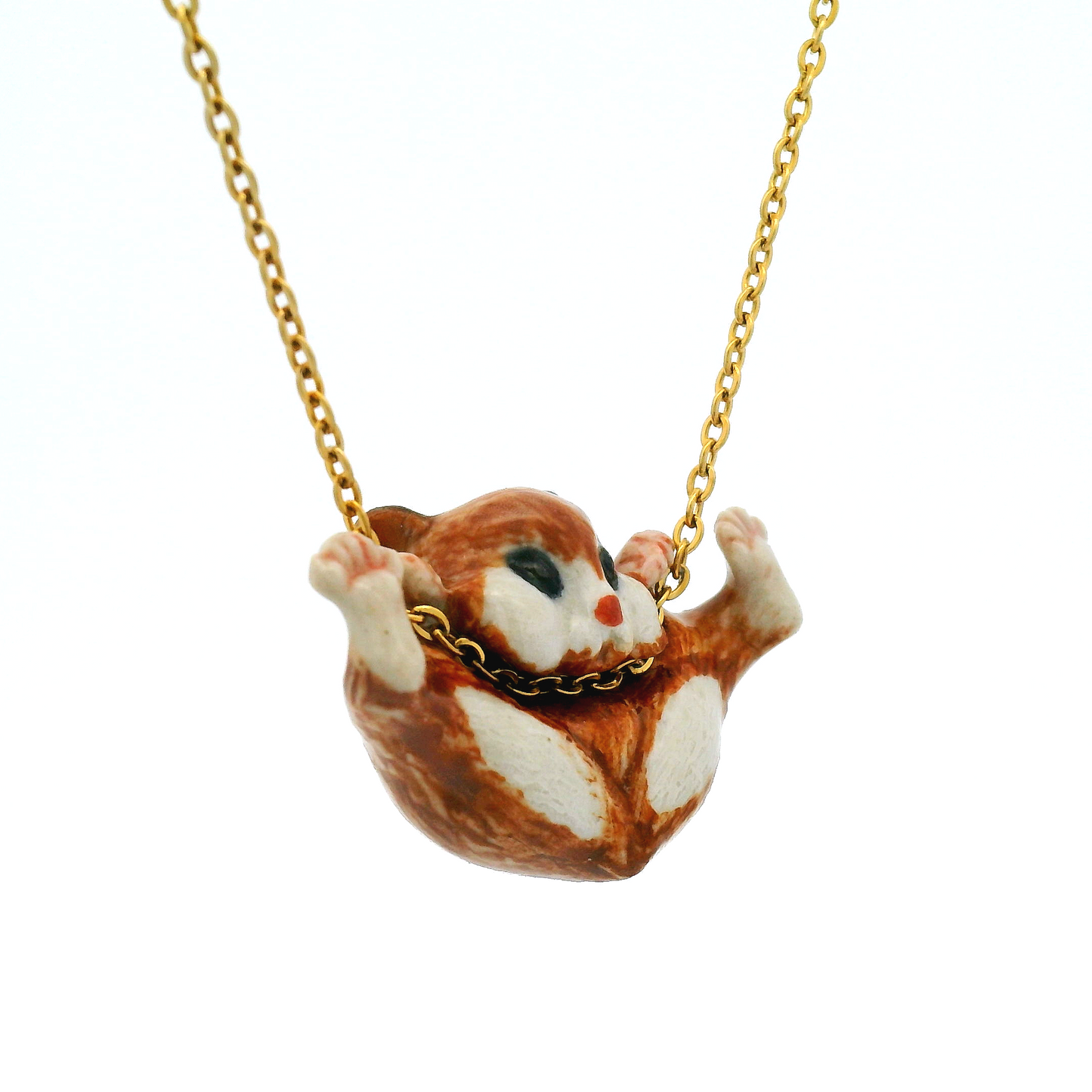 Porcelain Hamster Pendant