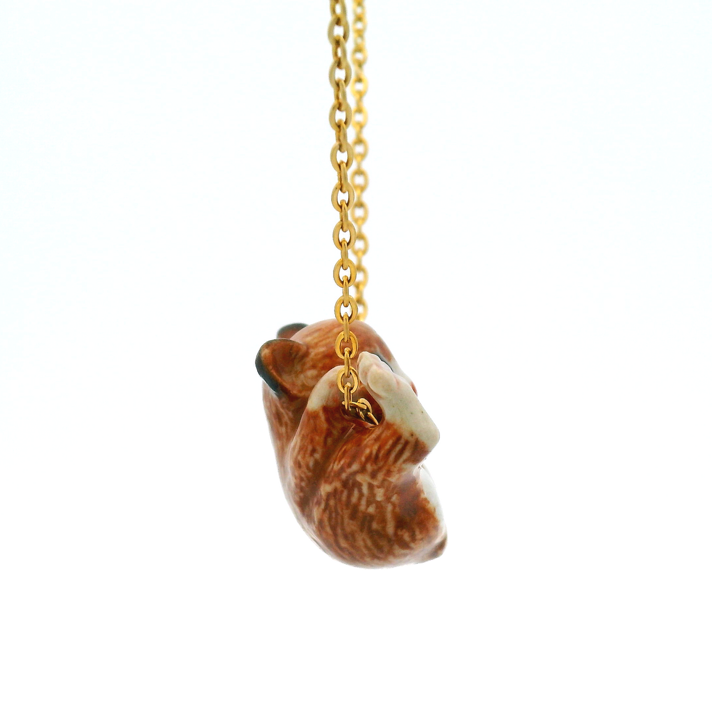 Porcelain Hamster Pendant