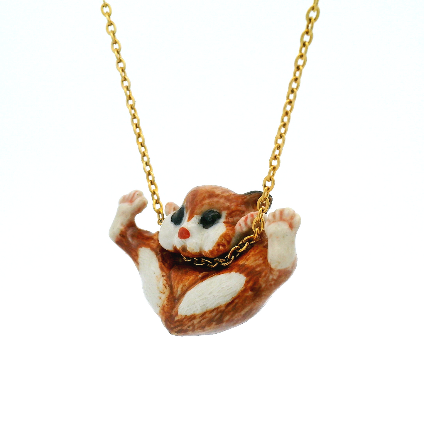 Porcelain Hamster Pendant