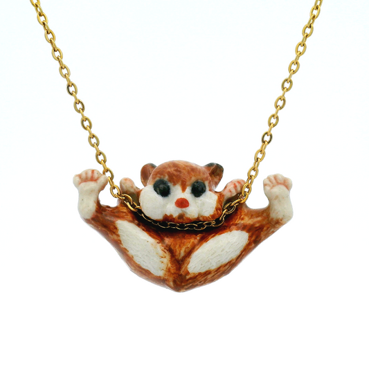 Porcelain Hamster Pendant