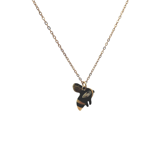 Porcelain Bee Pendant