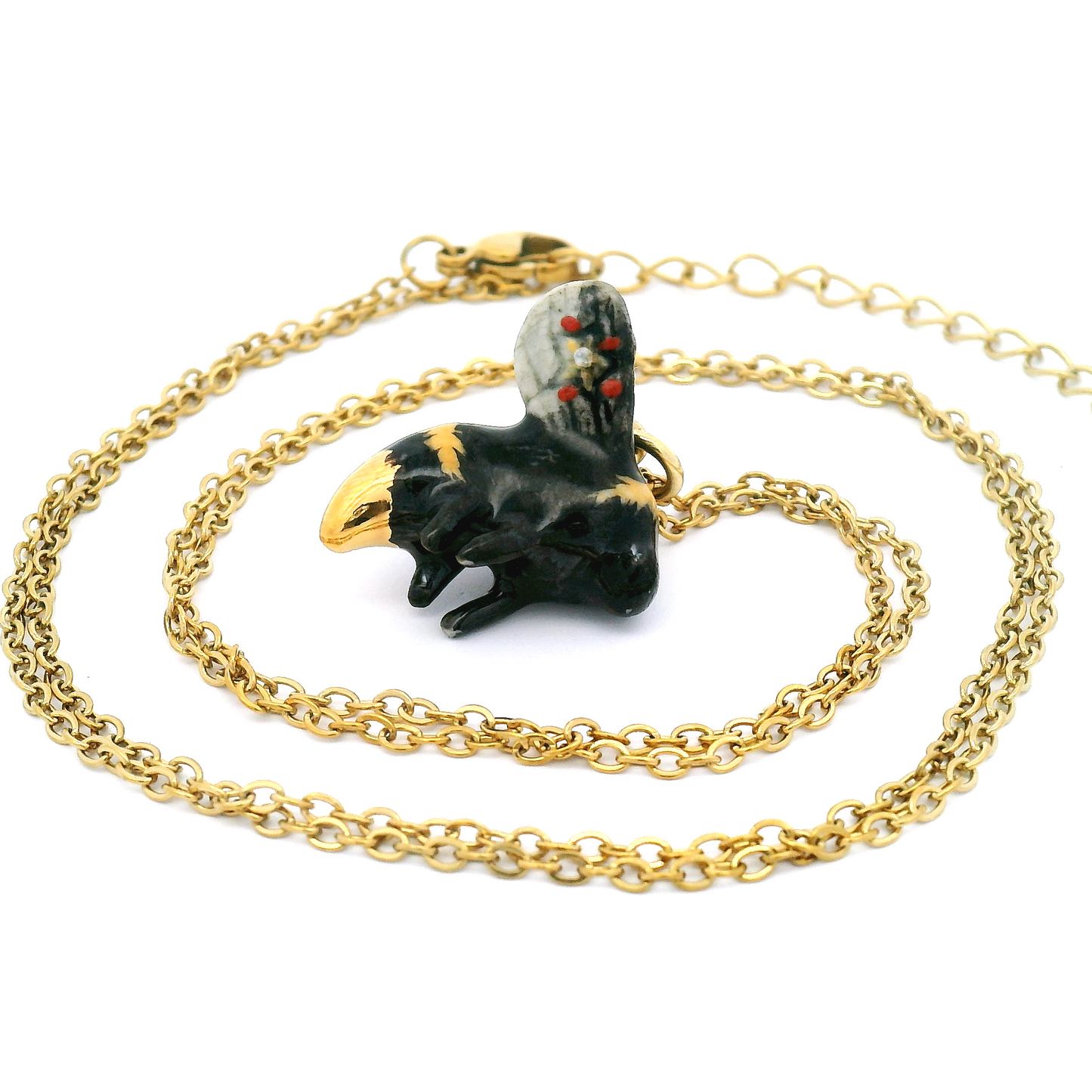 Porcelain Midas Bee Pendant